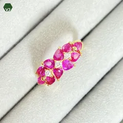 20-16】ルビー ダイヤモンド リング R1.85ct D0.09ct【中古】【K18YG  