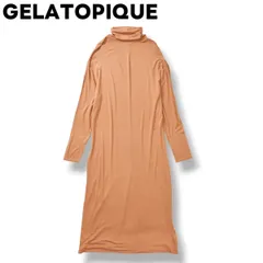 ジェラートピケ GELATOPIQUE ルームウェア マキシ丈 ハイネック ロングワンピース パジャマ F レディース ♪