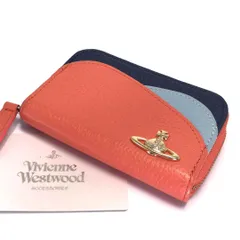 【新品・未使用】Vivienne Westwood 長財布 オレンジ/グレー ヴィヴィアン ウエストウッド Vivienne Westwood 財布 三つ折り
