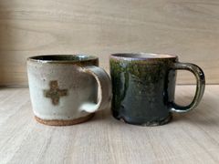 織部　小さめ　マグカップ　2タイプあり