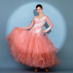 新品未使用 華やかスタンダードドレス 発表会・競技会・デモにオススメのエレガントデザイン