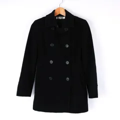 【美品】23区　ウールショートコート　アンゴラ混　比翼ボタン　大きいサイズ　46 TALLサイズ〕アンゴラウール Aラインショートコート（76-15WE03
