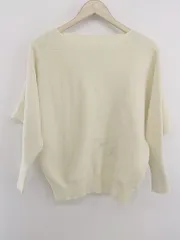 ◇ PROPORTION BODY DRESSING パール ボートネック 長袖 ニット セーター サイズ38 アイボリー レディース P  【1302110000963】