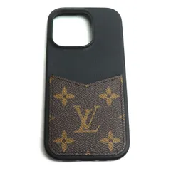 LOUIS VUITTON ルイ・ヴィトン IPHONEバンパー 16 PRO iPhoneケース モノグラム ブラック ブラウン M12551 SN5204 ユニセックス 中古