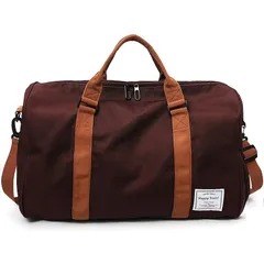 【人気商品】ボストンバッグ ジムバック 旅行バッグ 最新改良タイプ スポーツバッグ 3WAY シューズ収納 大容量 メンズ レディース ユニセックス RIMINA 乾湿分離 アウトドア 機内持込 (ブラウン 020)