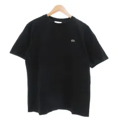 ラコステ LACOSTE CLASSIC FIT Tシャツ 鹿の子 半袖 M ブラック /UO