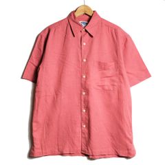 90s フランス製 アニエスベー リネン 麻 ヘンプ オープンカラーシャツ