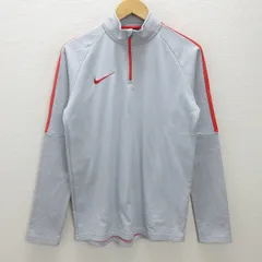G■ナイキ/NIKE DRY-FIT ハーフジップトラックジャケット/839347【M】灰/men's/30【中古】■