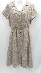 ◇ ⊂ RAY CASSIN レイカズン 花柄 半袖 ロング ワンピース サイズF イエロー系 レディース E  【1503050008303】