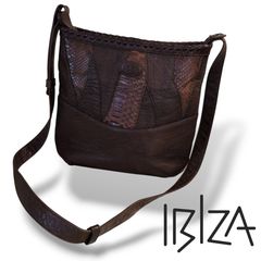 IBIZA　イビサ　ショルダーバッグ　レザー　ブラウン系　鞄　バッグ　レディース　Bkr6-22