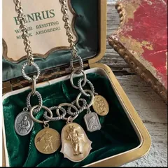 【ネックレス】メダイユ　メダイ　奇跡のメダイ　チャームネックレス　イタリア　フランス vintage