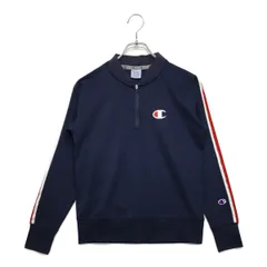 中古 レディース チャンピオンゴルフ Champion 長袖シャツ M 紺 ネイビー ハーフジップカットソー