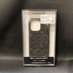 コーチ】エンボスド Cロゴ型押しレザー iPhone14Proケース 黒 - メルカリ