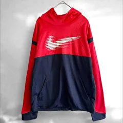 NIKE DRI-FIT ナイキ　フードパーカー　スポーツウェア　カジュアル　アメカジ古着　Lサイズ　（③）