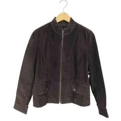 エディーバウアー Eddie Bauer スタンドカラー ジップアップ ピッグレザージャケット レディース JPN：M のサムネイル