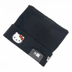 【ニューエラ正規品】ニューエラ NEWERA×ハローキティ コラボ 帽子 ニット帽 スクエアニット HELLO KITTY ハローキティ ブラック(商品番号：14348583)