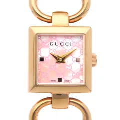 ⭐美品⭐GUCCI　トルナヴォーニ　ホースビット　腕時計　ピンク　ダイヤ GUCCI グッチ トルナヴォーニ スクエア クォーツ ピンクシェル