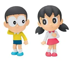 【中古】トレーディングフィギュア のび太＆しずか ちびきゅんキャラセット 一番くじ 「映画ドラえもん のび太と奇跡の島」 C賞