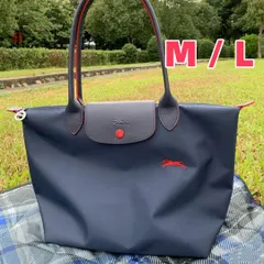 ⭐️即日発送⭐️新品未使用　ロンシャン　プリアージュ M ブラック　イエロー刺繍 LONGCHAMP - ⭐️即日発送⭐️新品未使用 ロンシャン プリ