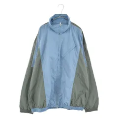 BEAMS (ビームス) バイカラートラックジャケット サックス/セージグリーン 11-18-4474-120-70-22のサムネイル