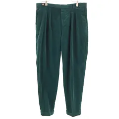 未使用 PT TORINO ピーティートリノ タック コーデュロイパンツ 46 グリーン系 メンズ 古着