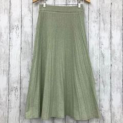 【 And Search 】アンドサーチ ラメ入り ニットフレアスカート Mサイズ