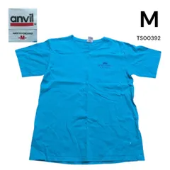 anvil プリント半袖Tシャツ M ターコイズブルーグリル　バー飲食企業