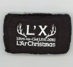 【中古】アクセサリー(非金属)(男性) L’Arc～en～Ciel リストバンド(ブラック×ホワイト) 「LIVE 2018 L’ArChristmas」 ガチャ景品