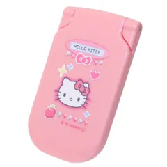 【メール便】ハローキティ 手鏡 ガラケー型コンパクトミラー サンリオ カミオジャパン コンパクトミラー 平成レトロ キャラクター グッズ のサムネイル