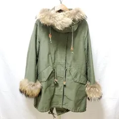 #wnc アダムエロペ AdametRope コート 36 カーキ モッズコート タヌキファー レディース [930302]のサムネイル