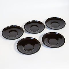 茶托 日本製 だるま 溜塗り 5枚 茶たく コースター 茶受け 茶器 おしゃれ 来客 業務用 割れない 和食器 業務用漆器 越前漆器 プロ