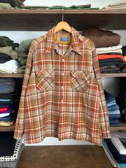 70s PENDLETON wool board shirt made in USA
