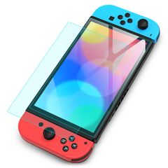 Switch用 保護フィルム 強化ガラスフィルム 保護ガラス 硬度9H 指紋防止 飛散防止 気泡ゼロ（2枚セット）