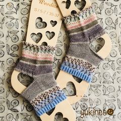 キッズ（12.5-14.5cm） 手編み 靴下 くつした➅ - メルカリ