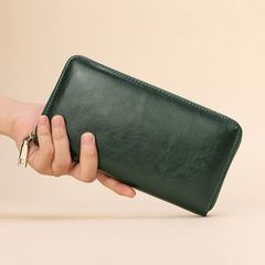 長財布 財布 本革 小銭入れ コインスルー ラウンドファスナー カード入れ 大容量 ラウンドファスナー 上質牛革 多機能 贈り物 fengxz111