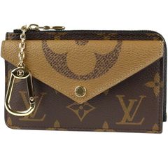 LOUIS VUITTON/ルイ ヴィトン　ポルト カルト レクト ヴェルソ（コインケース/カードケース）　モノグラム キャンバス　モノグラム リバース キャンバス　ブラウン　M81303【良品】
