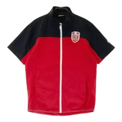 サイズ：M KAPPA GOLF カッパゴルフ  半袖 ジップジャケット  レッド系 [240101410743] ゴルフウェア メンズ ストスト