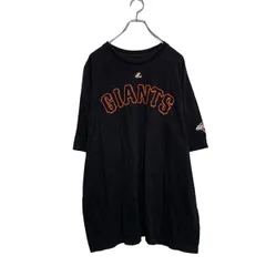Majestic 半袖 プリントTシャツ 2XL ブラック マジェステック ビッグサイズ MLB GIANTS 古着卸 アメリカ仕入 a604-7488
