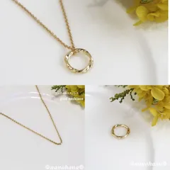 《高品質あずきチェーンシンプルネックレス・ゴールド》680αオールサージカルステンレス