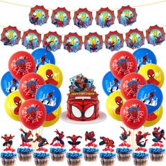 スパイダーマン Cタイプ パーティー グッズ ハッピーバースデー 誕生日 装飾 アメリカンコミック マーベル・コミック ガーランド バースデーグッズ イベント 風船 バルーン 飾り 装飾 品 豪華 小道具 マイクラ 男の子 子供 キッズ ハッピーバーズデイ