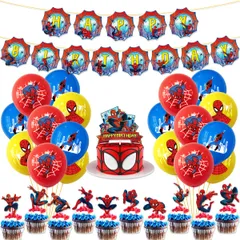 スパイダーマン Cタイプ パーティー グッズ ハッピーバースデー 誕生日 装飾 アメリカンコミック マーベル・コミック ガーランド バースデーグッズ イベント 風船 バルーン 飾り 装飾 品 豪華 小道具 マイクラ 男の子 子供 キッズ ハッピーバーズデイ