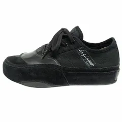 18aw ヨウジヤマモト × アディダス YOHJI YAMAMOTO × adidas マッチコート レザー スニーカー ローカット コラボ シューズ "MATCHCOURT LOW" F34290 黒 ブラック 26cm メンズのサムネイル