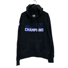 NEWERA プリントスウェット パーカー M ブラック ニューエラ 裏起毛 古着卸 アメリカ仕入 a607-6739