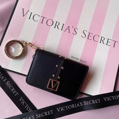 キーリング付きパスケース ブラック Victoria's Secret