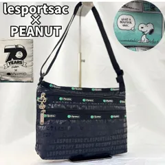 新品 レスポートサックxスヌーピー 70周年デニム ポーチ付き