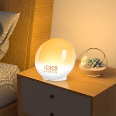 ★ 目覚まし時計 光 目覚ましライト &光と音 めざまし時 快眠グッズ 18ヶ月品質 ボタンシール＆日本語説明書付き 306