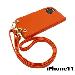 【新品未使用】iPhone11 アイフォン11 ストラップ付 手帳型スマホ ケース ショルダー (カバー色テラコッタオレンジ、ストラップ色テラコッタオレンジ) くすみカラー zflip49-strap24-iphone11-teor-teor