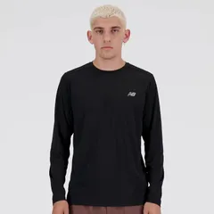 ニューバランス メンズ シャツ 長袖 ランニング Tシャツ トレーニングウェア MT41225 BK ブラック トレーニング サッカー ゴルフ 野球 男女兼用 吸汗速乾 ジム ウェア スポーツ アンダーシャツ 部活 練習 ゆうパケット対応