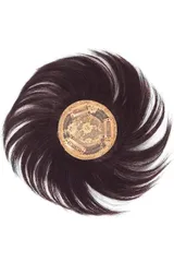 YOYO つむじウィッグ 人毛100% 部分 ウィッグ かつら 付け毛 脱毛 白髪 隠し トップピース 頭頂部 円形脱毛症 レディース 男女兼用 増毛 (落ち着いた栗色（人工スキン）)