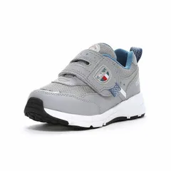 ★ムーンスター★足の健康を考える子供靴キャロット『ゆったり設計』C2375グレー（幅広3Ｅ）16.5センチ